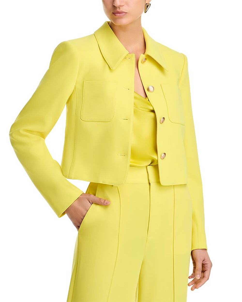 Cinq A Sept Cropped Starfruit Amanda Jacket Size 6